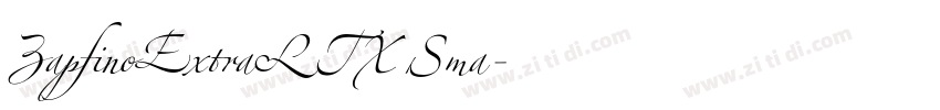 ZapfinoExtraLTX Sma字体转换